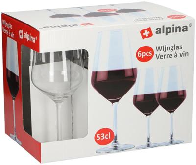 Alpina wijnglazenset 6-delig 53cl Alpina wijnglazenset 6-delig 53cl