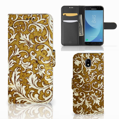 Wallet Case Samsung Galaxy J5 2017 Barok Goud Wallet Case Samsung Galaxy J5 2017 Barok Goud