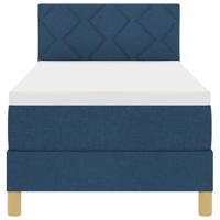 Boxspringbed met Matras & LED Blauw 80x200 cm Stof - thumbnail