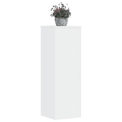 Plantenstandaards 2 st 33x33x100 cm bewerkt hout wit