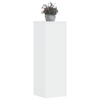 Plantenstandaards 2 st 33x33x100 cm bewerkt hout wit - thumbnail