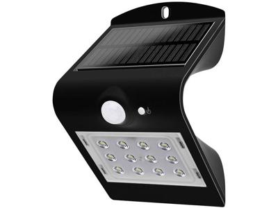 V-TAC 8277 VT-767-2 Wandspot op zonne-energie met bewegingsmelder LED 1.5 W Zwart