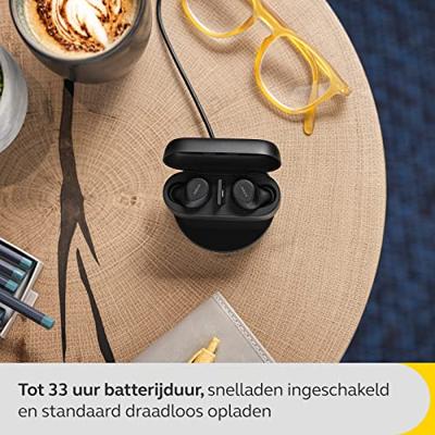 Jabra Evolve2 Buds In Ear oordopjes Bluetooth Stereo Zwart Ruisonderdrukking (microfoon), Noise Cancelling Oplaadbox, Microfoon uitschakelbaar (mute), Inductie Jabra Evolve2 Buds In Ear oordopjes Bluetooth Stereo Zwart Ruisonderdrukking (microfoon), Noise Cancelling Oplaadbox, Microfoon uitschakelbaar (mute), Inductie