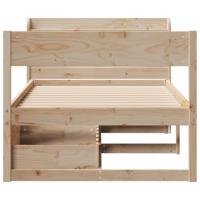 Bedframe zonder matras massief grenenhout 90x190 cm - thumbnail