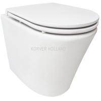 Wiesbaden Rimless Wandcloset Vesta Mat Wit Met Flatline Toiletzitting Softclose En Quick Release Mat Wit - thumbnail