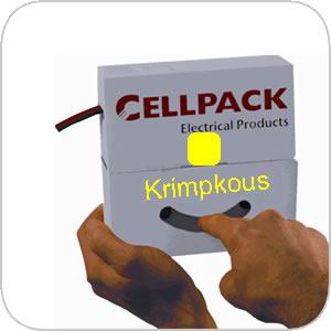 Krimpkous Cellpack 1.6-0.8mm doos 15M geel