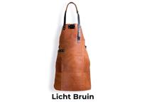 Kinderschort leer - Leertheorie - handgemaakt - speel/bbq schort - lichtbruin - thumbnail