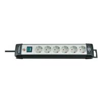 Brennenstuhl Premium-Line stekkerdoos 6-voudig zwart/lichtgrijs 5m H05VV-F 3G1,5 - 1951560101 - thumbnail