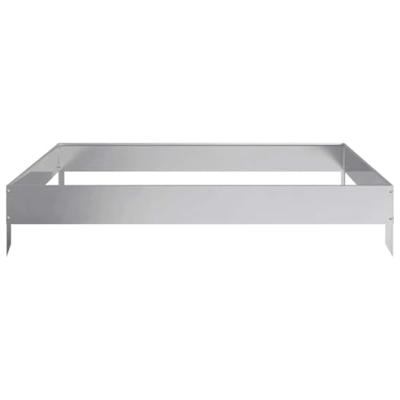 VidaXL Plantenbak verhoogd 100x100x18,5 cm gegalvaniseerd staal