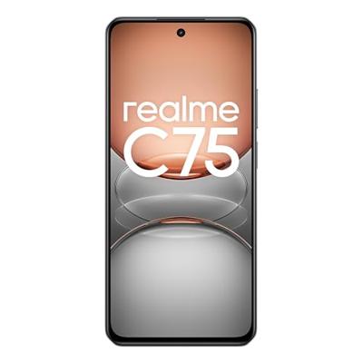 realme Smartphone C75 4G 8+128GB, IP69 Dust & Water Resistance, ArmorShell™ Protection, 90Hz FHD Display, 5828mAh Massive Battery, no adapter, Storm Black