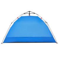 VidaXL Strandtent 2-persoons waterdicht snelontgrendeling azuurblauw - thumbnail