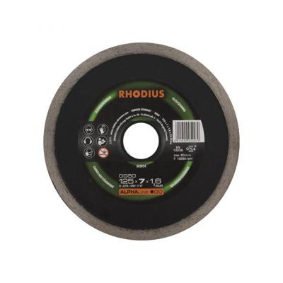 Rhodius 303054 DG50 Diamanten doorslijpschijf Diameter 125 mm Boordiameter 22.23 mm Tegels, Keramiek 1 stuk(s)