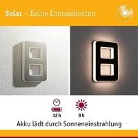 Paulmann 79849 4000870798492 Huisnummerlamp op zonne-energie Energielabel: G (A - G) 0.20 W Warmwit Zwart - thumbnail