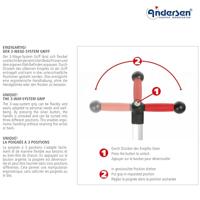 Andersen Boodschappentrolley Unus Shopper Eske 75cm-Red - thumbnail