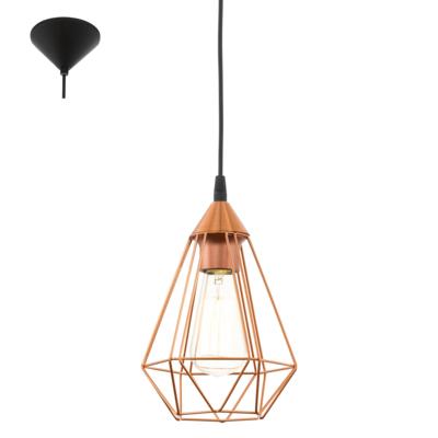 Eglo HanglampTarbes 17cm koper - 94193