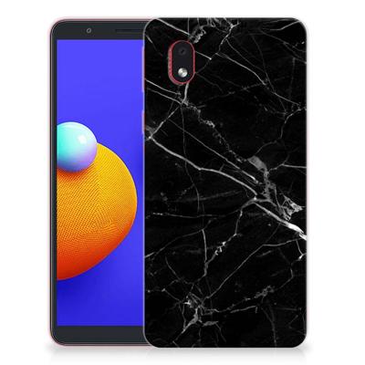 Samsung Galaxy A01 Core | TPU | Siliconen hoesje | Marmer Zwart - Origineel Cadeau Vader Samsung Galaxy A01 Core | TPU | Siliconen hoesje | Marmer Zwart - Origineel Cadeau Vader