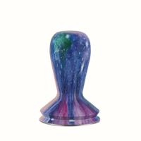 58mm koffie knoeien gekleurde siliconen Frosted handvat koffie hamer 304 RVS poeder pers koffie accessoires sterrenhemel - thumbnail