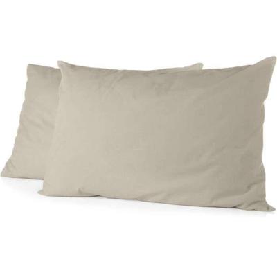 Set van 2 kussenslopen - HOME LINGE PASSION - HP72085 - 82 g microvezel - 50 x 70 cm - Ivoorbeige