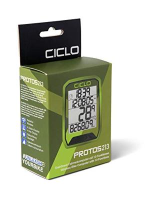 CICLOSPORT fietscomputer "protos 213" bike computer protos 213 green