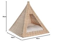 Hondenbed DKD Home Decor Natuurlijk Rotan 45 x 45 x 45 cm - thumbnail