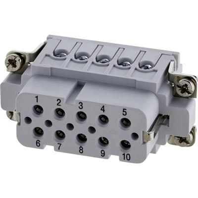 Amphenol C146 10B010 002 4 businzetstuk verzilverde contacten 1 st.