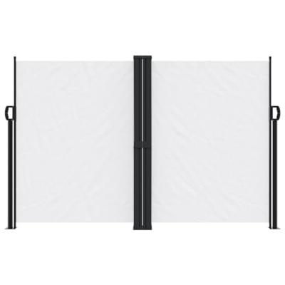 VidaXL Windscherm uittrekbaar 160x600 cm wit