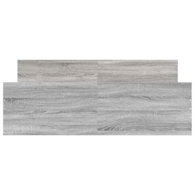 Bedframe met hoofd- en voeteneinde grijs sonoma 150x200 cm