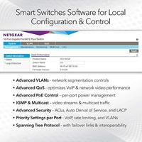 NETGEAR GS728TXP 28-poorts Gigabit/10G Stackable LAN PoE-switch Smart Managed Pro (met 24x PoE+ 195 W, 2x 10G koper en 2x 10G SFP+, desktop- of rekmontage met ProSAFE levenslange garantie) zwart - thumbnail