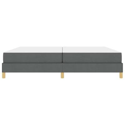 Boxspring bed Taupe, Bruin 200 x 200 cm Stof, Engineered Hout