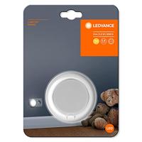 LEDVANCE Nachtlicht LED: voor stopcontact, LUNETTA Round / 0,30 W, 220…240 V, stralingshoek: 110, Warm wit, 3000 K, body materiaal: polycarbonate (pc)/acrylonitrile butadiene styrene (abs), IP20 - thumbnail