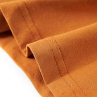 Kindershirt met lange mouwen racewagenprint 128 donkerokerkleurig - thumbnail