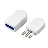 Italiaanse standaard drie ronde PIN afneembare mannelijke plug + 3-hole Female socket - thumbnail