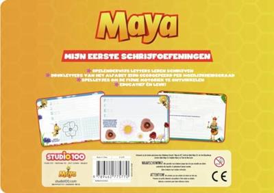 Studio 100 Maya de bij kartonboek - schrijf en wis