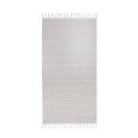Protest gestreept strandlaken Tholav grijs/wit (90x180 cm) Grijs/wit - thumbnail