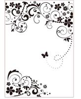 Vaessen Creative • embossing folder bloem en vlinder - thumbnail