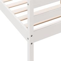Bedframe zonder matras massief grenenhout wit 120x200 cm - thumbnail