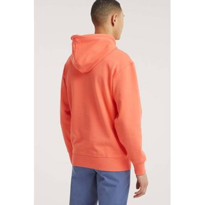 SELECTED HOMME hoodie Jackson van biologisch katoen oranje SELECTED HOMME hoodie Jackson van biologisch katoen oranje