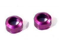 Shock cap 12 x m13 x 0.08mm (2pcs) purple grooved - thumbnail