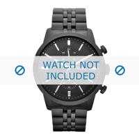 Fossil horlogeband FS4787 Staal Zwart 24mm - thumbnail