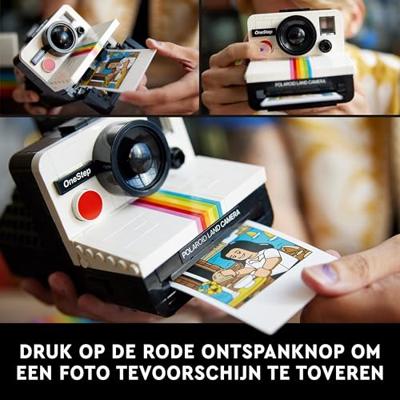 LEGO 21345 Ideas Polaroid OneStep SX-70 camera, bouwmodel voor volwassenen met stickers - thumbnail
