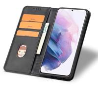 Casecentive Leren Wallet case Luxe Samsung Galaxy S21 zwart - thumbnail