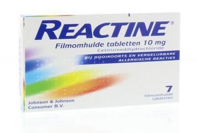 Reactine Cetirizine 10mg Tabletten 7st Reactine Cetirizine 10mg Tabletten 7st