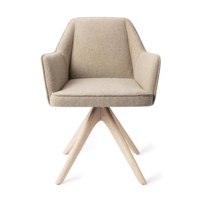 Jesper Home Tome eetkamerstoel Great Greige revolve oak bleach