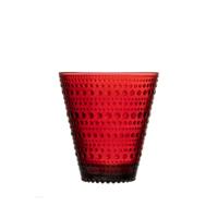 Iittala Kastehelmi Glas 30 cl, per 2 Cranberry - thumbnail