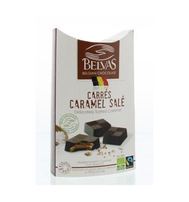 Belvas Puur met licht gezouten caramel bio 100 Gram