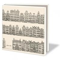 Kaartenmapje met env, vierkant: Canal Houses, Caspar Philips Jacobszoon - thumbnail