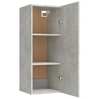 Wandkast 34,5x34x90 cm bewerkt hout betongrijs - thumbnail