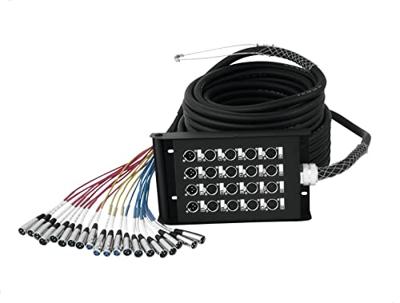 Omnitronic XLR/XLR Multicore kabel 30 m Aantal ingangen:16 x Aantal uitgangen:4 x