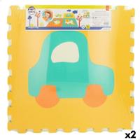 Puzzelmat Colorbaby 4 Onderdelen Auto's 118 x 118 cm EVA (2 Stuks) - thumbnail