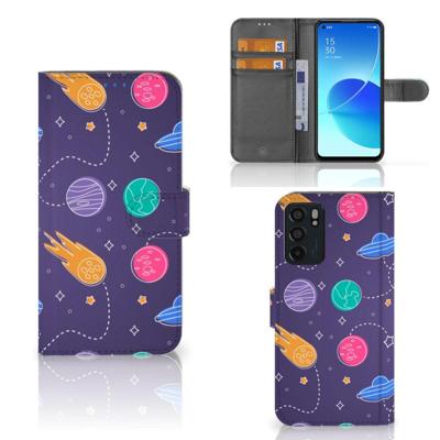 OPPO Reno6 5G | Wallet Case | met Pasjes | Space